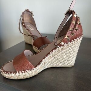 Valentino Garavani Women's Rockstud Espadrille Wedge